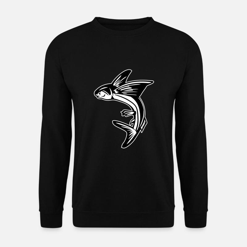 Poisson volant pêche poisson volant - Sweat-shirt Unisexe - noir