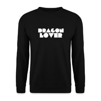 Drachen-Liebhaber - Unisex Pullover - Schwarz - Vorne - Alina (178cm) & Michal (187cm)