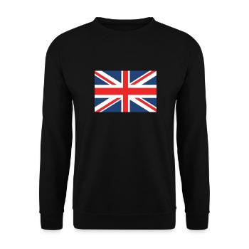 Union jack - Unisex Pullover - Schwarz - Vorne - Alina (178cm) & Michal (187cm)