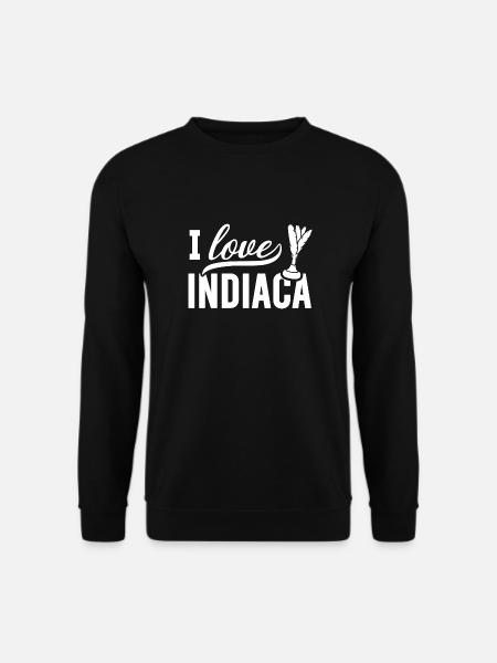 I love Indiaca Peteca Indiaca Spieler - Unisex Pullover - Schwarz