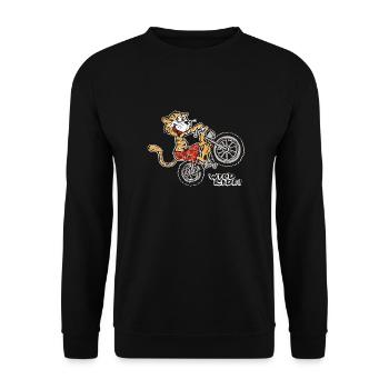 Wild Ride Tiger - Unisex Sweatshirt - black - Front - Alina (178cm) & Michal (187cm)