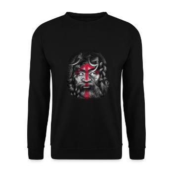 Tyr Rune - Unisex Sweatshirt - black - Front - Alina (178cm) & Michal (187cm)