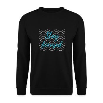 Stay focused - Unisex Sweatshirt - black - Front - Alina (178cm) & Michal (187cm)