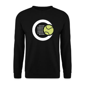 Padeltennis Padel Player Paddle Padel Tennis - Unisex Sweatshirt - black - Front - Alina (178cm) & Michal (187cm)
