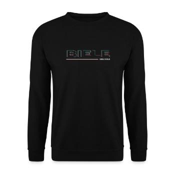 BIELE BIELE BIELE - Endlaser Edition - Unisex Pullover - Schwarz - Vorne - Alina (178cm) & Michal (187cm)