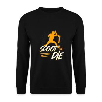 Scoot or les cascadeurs de cascadeurs scooters - Sweat-shirt Unisexe - noir - Devant - Alina (178cm) & Michal (187cm)