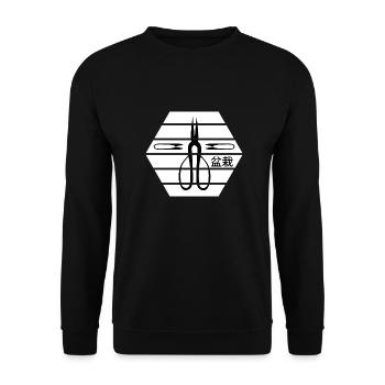 BONSAI Yamadori Nebari Bonsai Master Bonsai Zone - Unisex Sweatshirt - black - Front - Alina (178cm) & Michal (187cm)
