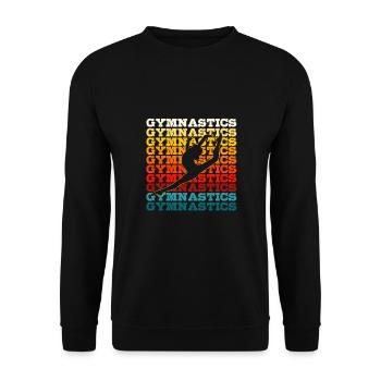 Turnerin - Unisex Pullover - Schwarz - Vorne - Alina (178cm) & Michal (187cm)
