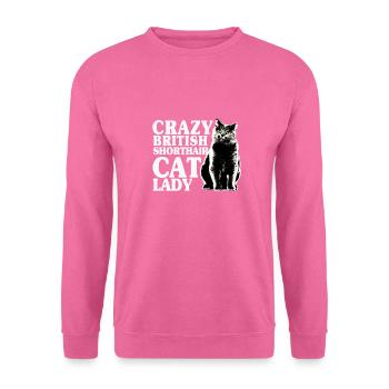 Britische Kurzhaar Katzen Lady - Unisex Pullover - Pink - Vorne