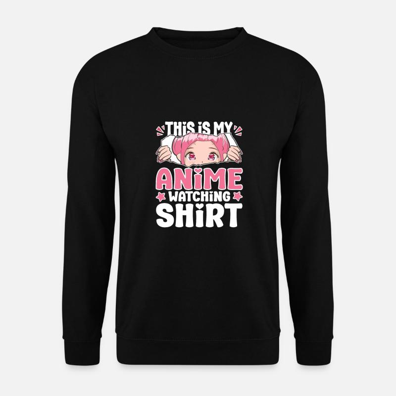 This Is My Anime Watching Japanese Anime Manga - Unisex Pullover - Schwarz