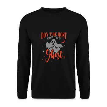 Chasseur de fantômes professionnel drôle Don’t Ghost Host - Sweat-shirt Unisexe - noir - Devant - Alina (178cm) & Michal (187cm)