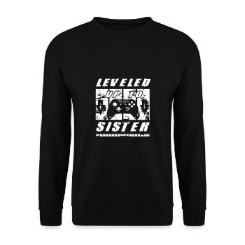 Montée au niveau de la sœur Vous allez être une sœur - Sweat-shirt Unisexe - noir - Devant - Alina (178cm) & Michal (187cm)