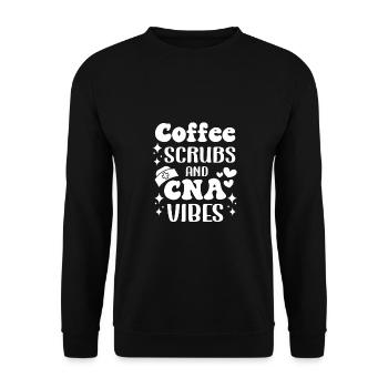 CNA Nursing Quotes Certified Nurse Assistant Gifts - Unisex Pullover - Schwarz - Vorne - Alina (178cm) & Michal (187cm)