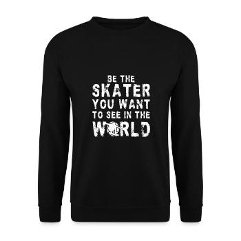 Art De Skateboard Pour Garçons Filles Hommes Cadeaux De Skateboard - Sweat-shirt Unisexe - noir - Devant - Alina (178cm) & Michal (187cm)