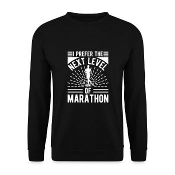 Cross Country Runner Design - XC Coach - Running - Unisex Sweatshirt - black - Front - Alina (178cm) & Michal (187cm)