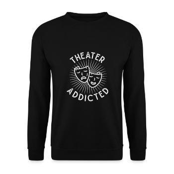 Théâtre Addicted Acteur de scène Comédie musicale - Sweat-shirt Unisexe - noir - Devant - Alina (178cm) & Michal (187cm)