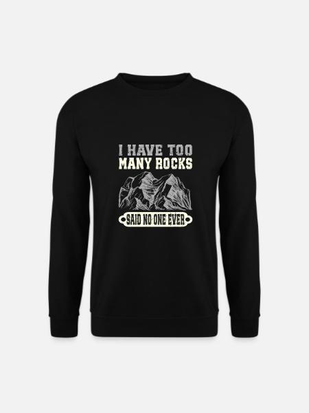 Rock Collector Geology Lapidary Geologist Mineral - Unisex Sweatshirt - black