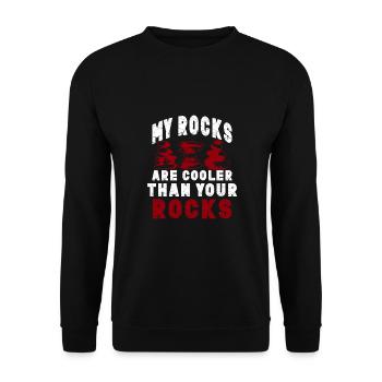 Collectionneur de roches Géologie Géologue lapidaire Minéral - Sweat-shirt Unisexe - noir - Devant - Alina (178cm) & Michal (187cm)