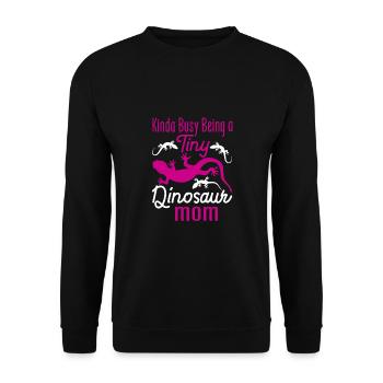 Crowned Gecko Crested Gecko Double Finger Gecko - Unisex Sweatshirt - black - Front - Alina (178cm) & Michal (187cm)
