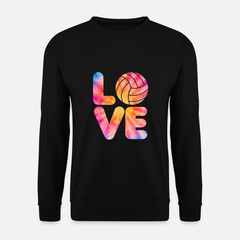 Tie Dye Volleyball Volleyball Lover - Unisex Sweatshirt - black