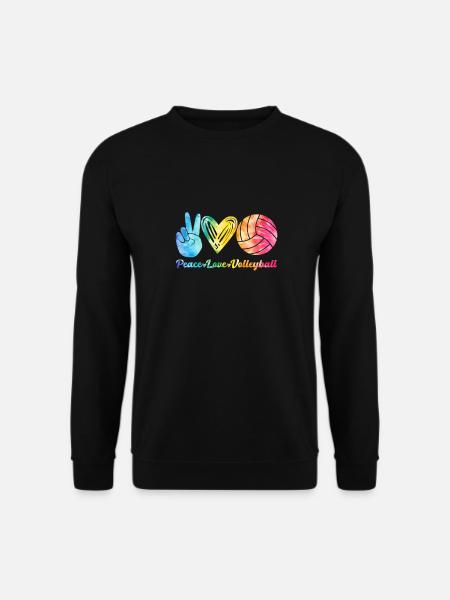 Tie Dye Volleyball Volleyballliebhaber - Unisex Pullover - Schwarz