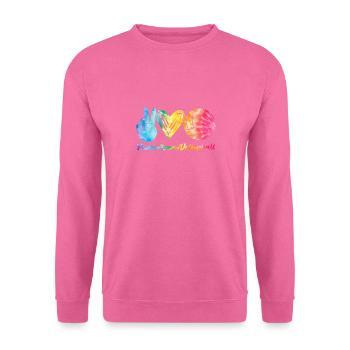 Tie Dye Volleyball Volleyballliebhaber - Unisex Pullover - Pink - Vorne