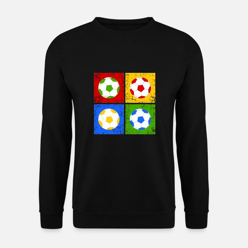 Fußball Pop-Art - Unisex Pullover - Schwarz