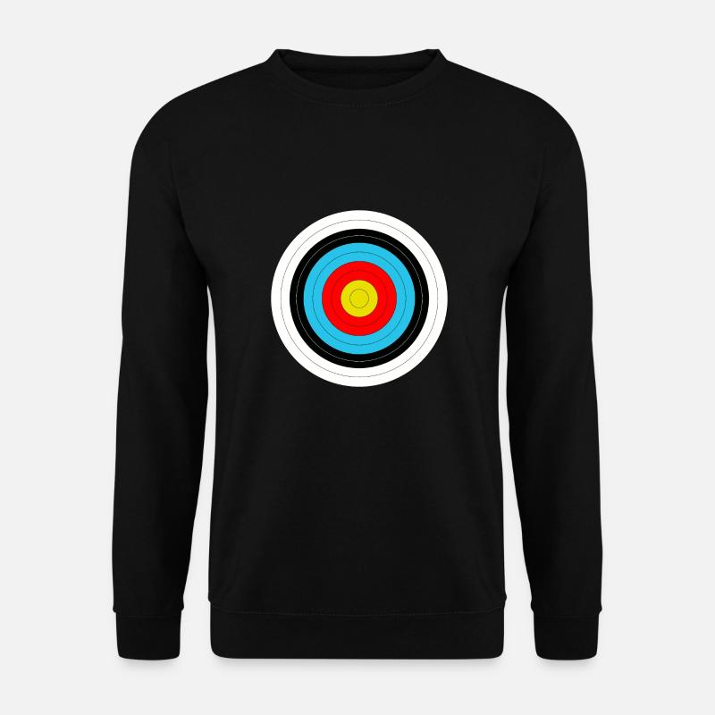 Zielscheibe beim Bogenschießen - Unisex Pullover - Schwarz