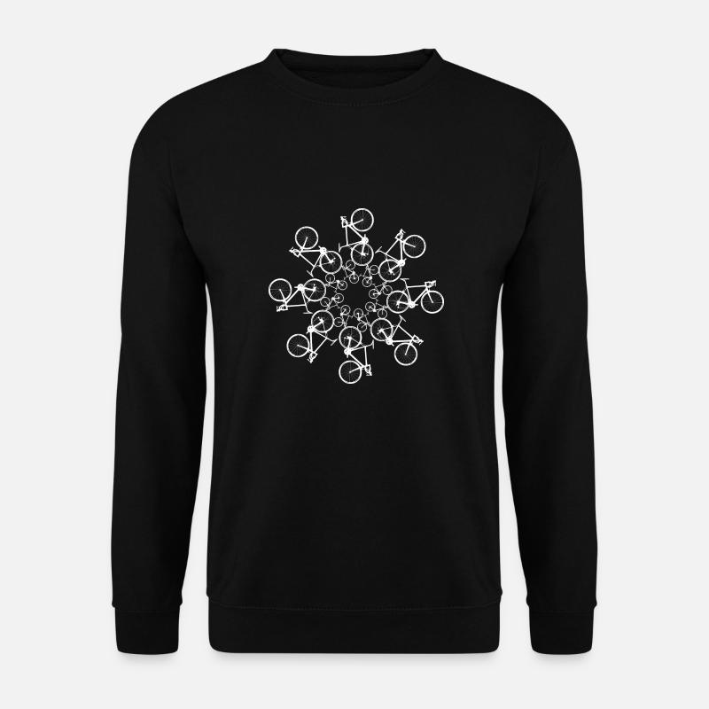 Rennrad Mandala - Unisex Pullover - Schwarz
