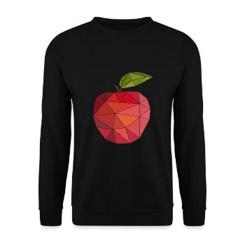 Apfel Obst Apfelpflücker pflücken Gesund Vegan - Unisex Pullover - Schwarz - Vorne - Alina (178cm) & Michal (187cm)