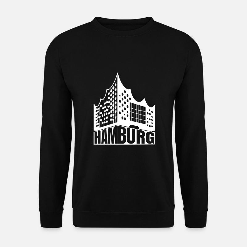 Hamburg Liebhaber Design - Unisex Pullover - Schwarz
