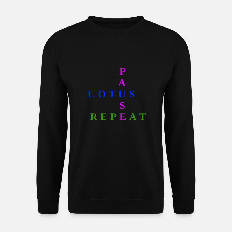 Lotus-Pause - Unisex Pullover - Schwarz