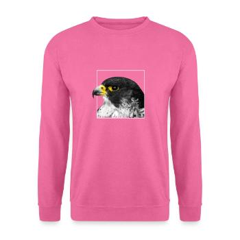 Wanderfalke Faucon pèlerin Falke - Sweat-shirt Unisexe - rose - Devant