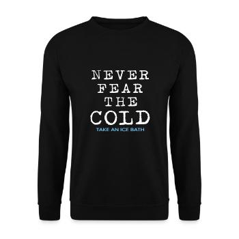 Ice Baths, Winter Bath, Hardening, Ice Bath, Ice Hole - Unisex Sweatshirt - black - Front - Alina (178cm) & Michal (187cm)