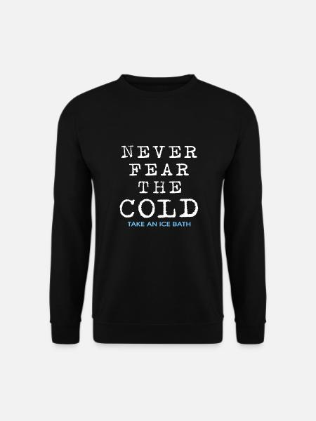 Eisbader Winterbad Abhärtung Eisbad Eisloch - Unisex Pullover - Schwarz
