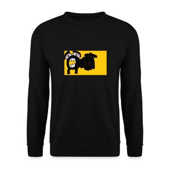Colin - Sweat-shirt Unisexe - noir - Devant - Alina (178cm) & Michal (187cm)