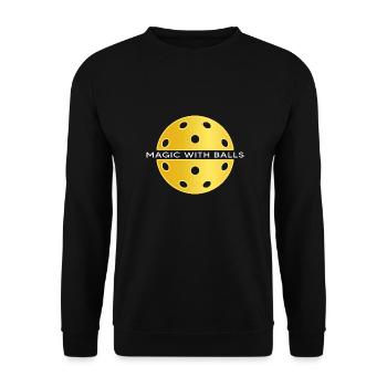 Floorball floorball « Floorball-magic » unihoc - Sweat-shirt Unisexe - noir - Devant - Alina (178cm) & Michal (187cm)