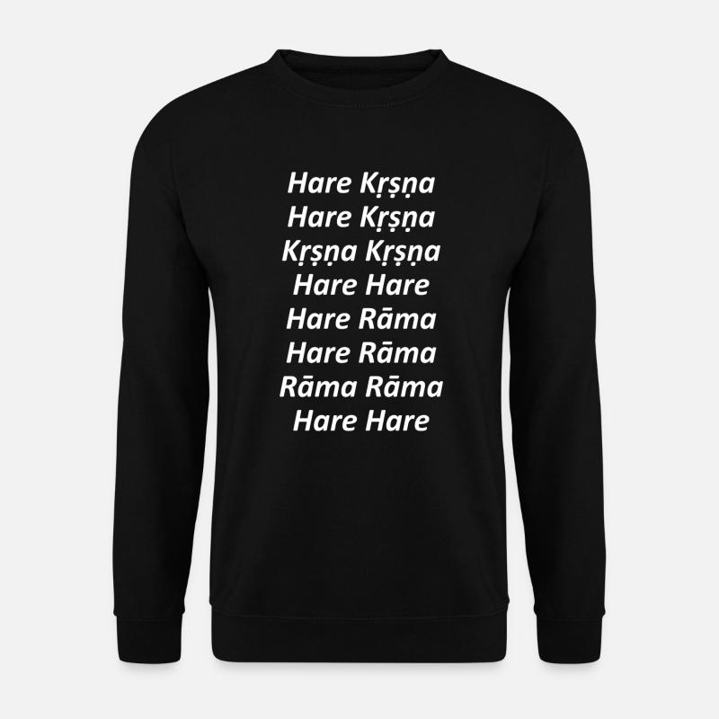 Hare Krishna - Maha mantra - Unisex Sweatshirt - black