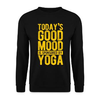 Yogalehrer Spruch Für Yogi Yoga - Unisex Pullover - Schwarz - Vorne - Alina (178cm) & Michal (187cm)