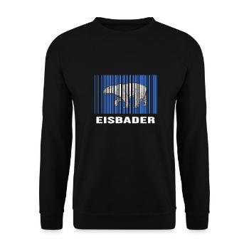 Eisbader Winterschwimmer geht eiskalt Eisbaden - Unisex Pullover - Schwarz - Vorne - Alina (178cm) & Michal (187cm)