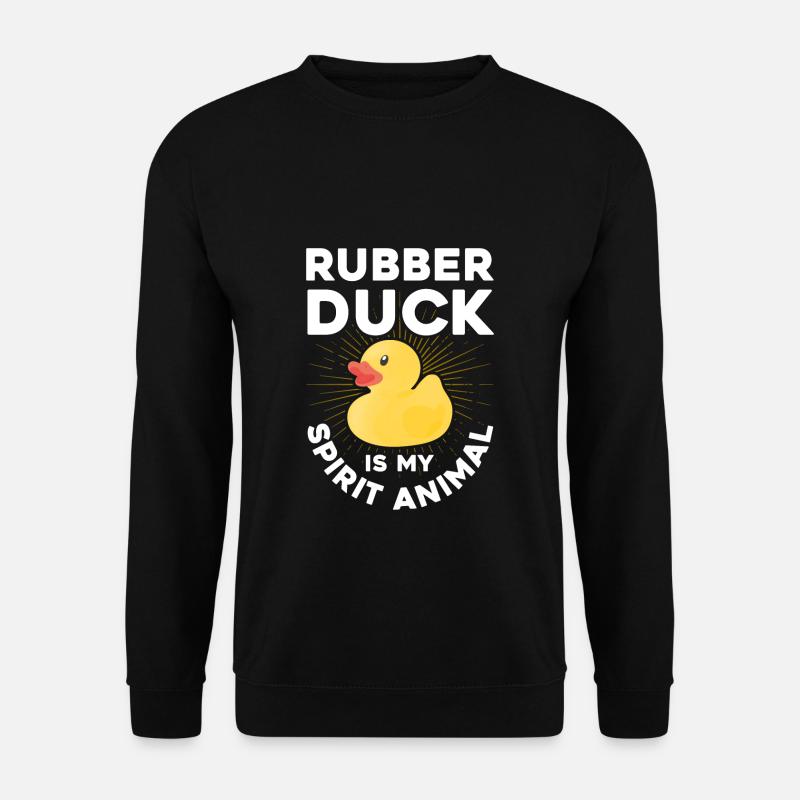 Gummiand er mit åndedyr - Unisex sweater - sort