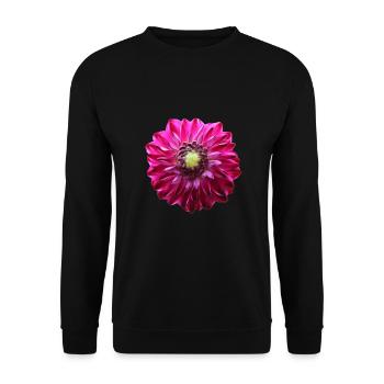 Flower Pink Pink Flower Flowers Pink Pink Flowers - Unisex Sweatshirt - black - Front - Alina (178cm) & Michal (187cm)