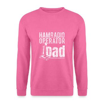 Cool Dad Ham Opérateur Radio Amateur Daddy Radio - Sweat-shirt Unisexe - rose - Devant