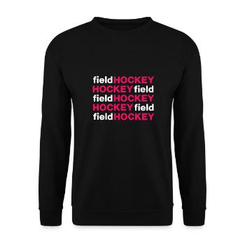 Hockey Hockey sur gazon gazon artificiel « hockey sur gazon » - Sweat-shirt Unisexe - noir - Devant - Alina (178cm) & Michal (187cm)