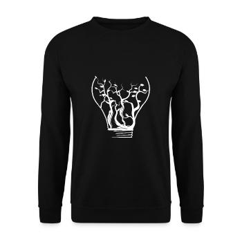 Natur - Unisex Pullover - Schwarz - Vorne - Alina (178cm) & Michal (187cm)