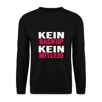 informatik backup nerd coder download gamer - Unisex Pullover - Schwarz - Vorne - Alina (178cm) & Michal (187cm)