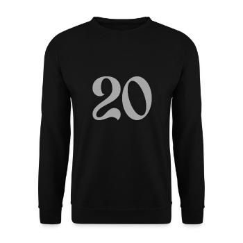 20 - Unisex Sweatshirt - black - Front - Alina (178cm) & Michal (187cm)