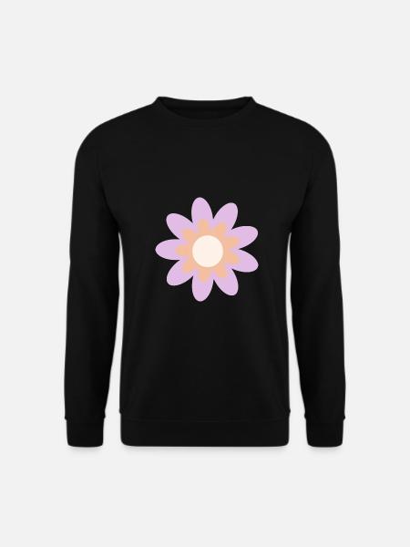 Blume pastell Blume Blumen pastell Blumen flieder - Unisex Pullover - Schwarz