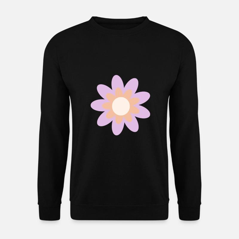 Fleur fleur pastel fleurs fleurs pastel lilas - Sweat-shirt Unisexe - noir