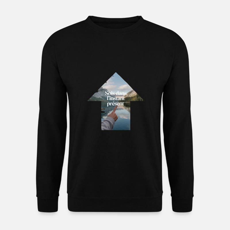 Gegenwärtiger Moment - Unisex Pullover - Schwarz